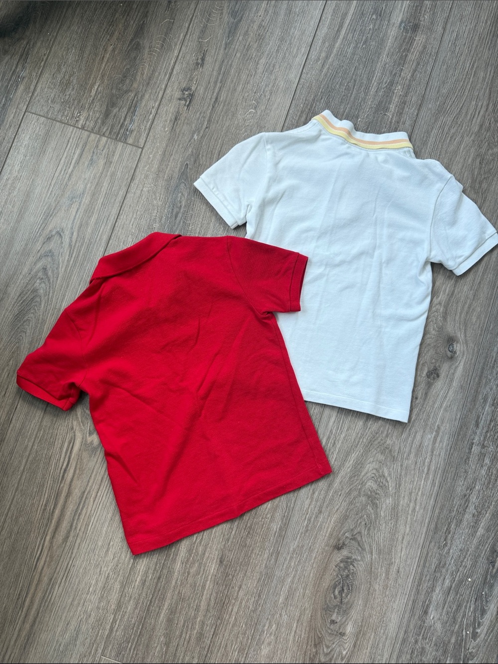 Lacoste Kids Red and White Polo Duo / Sz 10 EUC - Picture 5 of 5